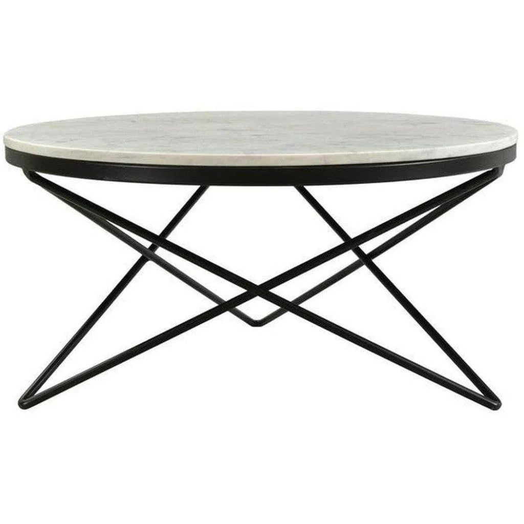 32 Inch Modern Black Coffee Table - Stylish & Contemporary Centerpiece for Living Room, Lounge, or Office