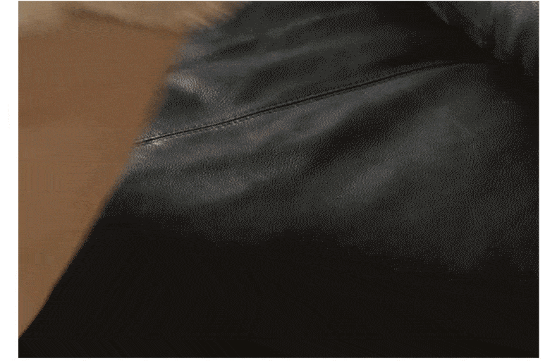 Premium Black Walnut Solid Wood Sofa - Genuine Leather & Fabric Upholstery, Modern Living Room Furniture for Home & Office Comfort