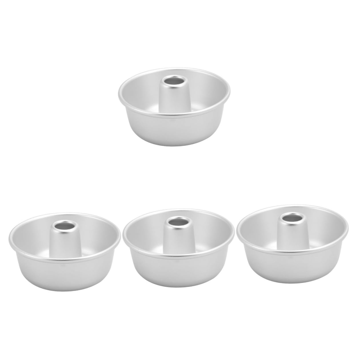 4-Piece Nonstick Donut Baking Pan Set, Heavy Duty Aluminum Alloy Donut Mold for Muffins, Cupcakes & Doughnuts - Perfect for Home Baking, Party Treats & Commercial Bakery Use