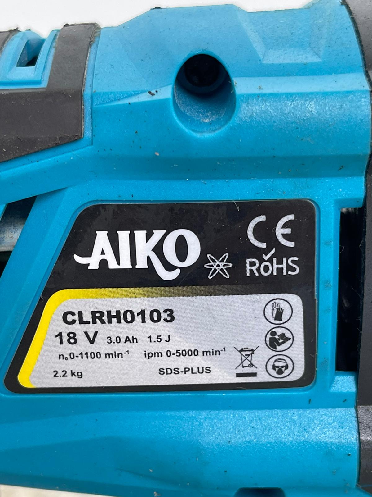Aiko 18V Big Rotary Hammer with 3.0Ah Battery - Powerful Cordless Hammer Drill for Concrete, Brick & Masonry | Model CLRH0103 | Ideal for Construction, Demolition & DIY Home Projects