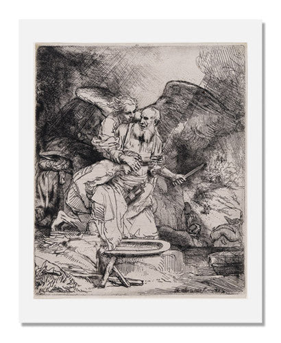 Rembrandt van Rijn Painting - Abraham's Sacrifice Art Reproduction | Baroque Era Biblical Scene Wall Decor for Home & Office