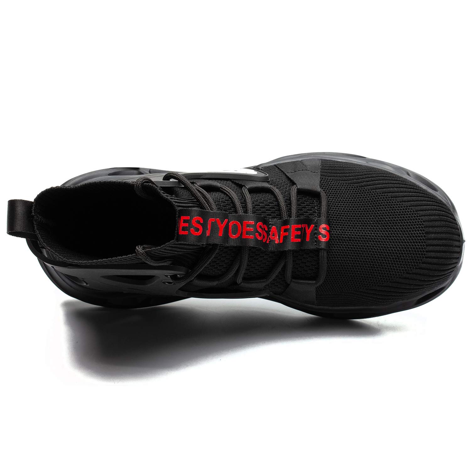 ORISTACO Steel Toe Work Boots for Men - Lightweight & Breathable Safety Shoes for Construction, Industrial & Warehouse Workers - Perfect for Heavy Duty Jobs & Outdoor Work