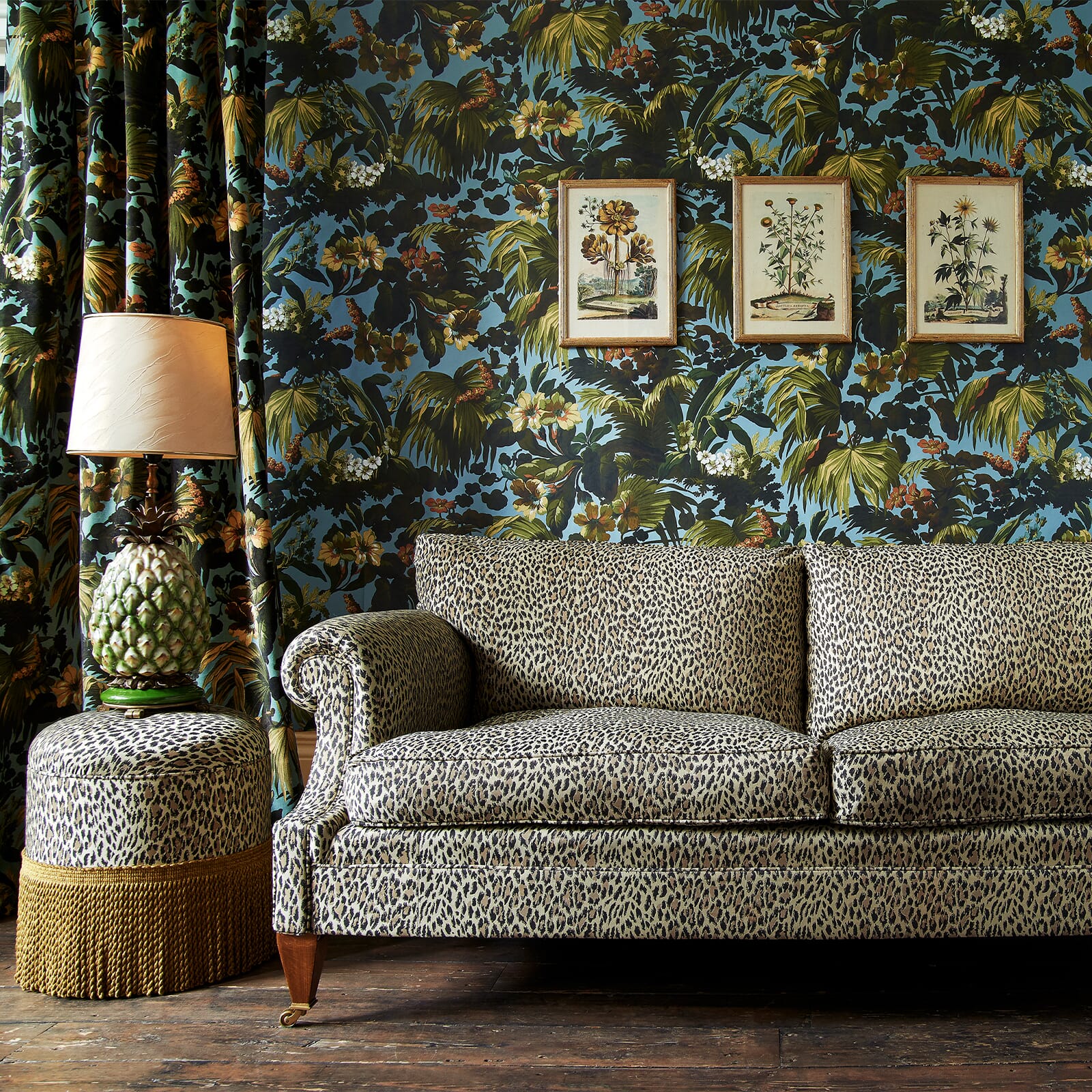 WILD CARD Jacquard Wilton 3-Seater Sofa in Butterscotch - Luxurious Living Room Furniture for Modern Homes