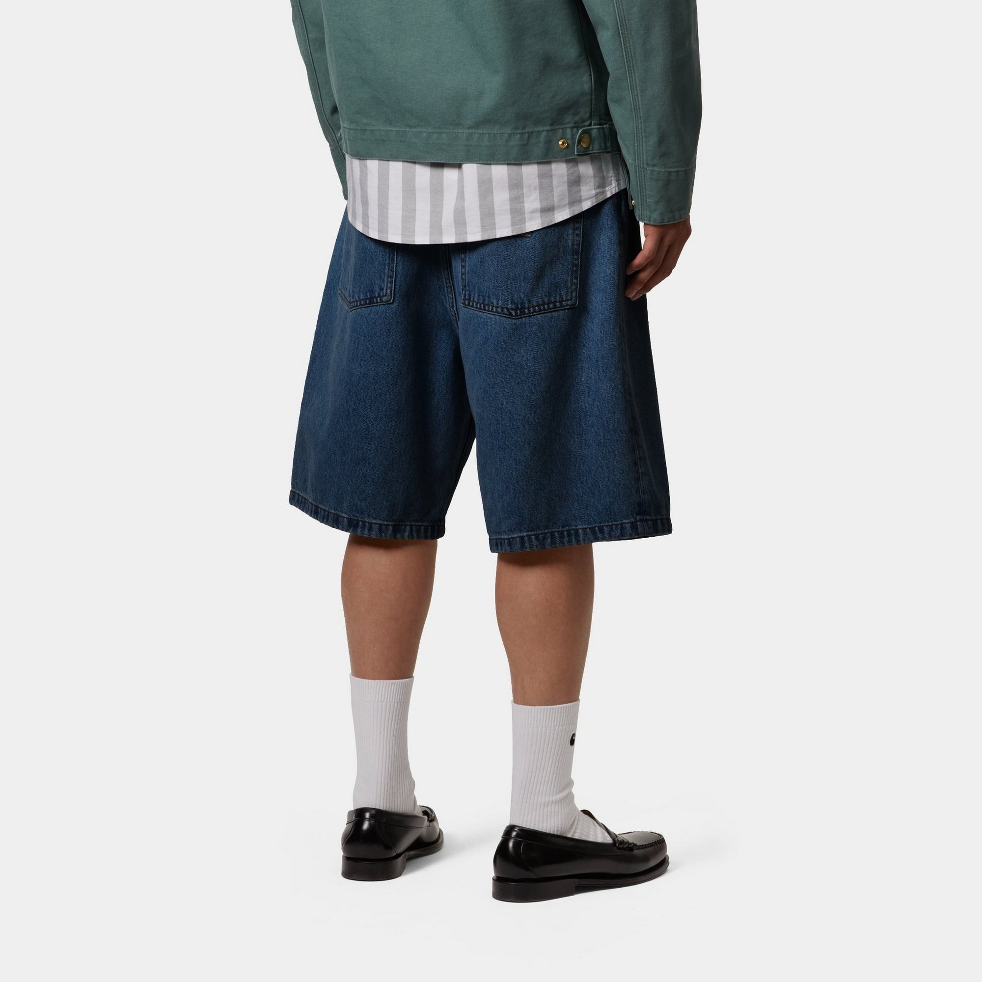 Brandon Short - Stone Washed Blue Denim Shorts for Men | Casual Summer Wear, Beach Outings & Relaxing Weekends