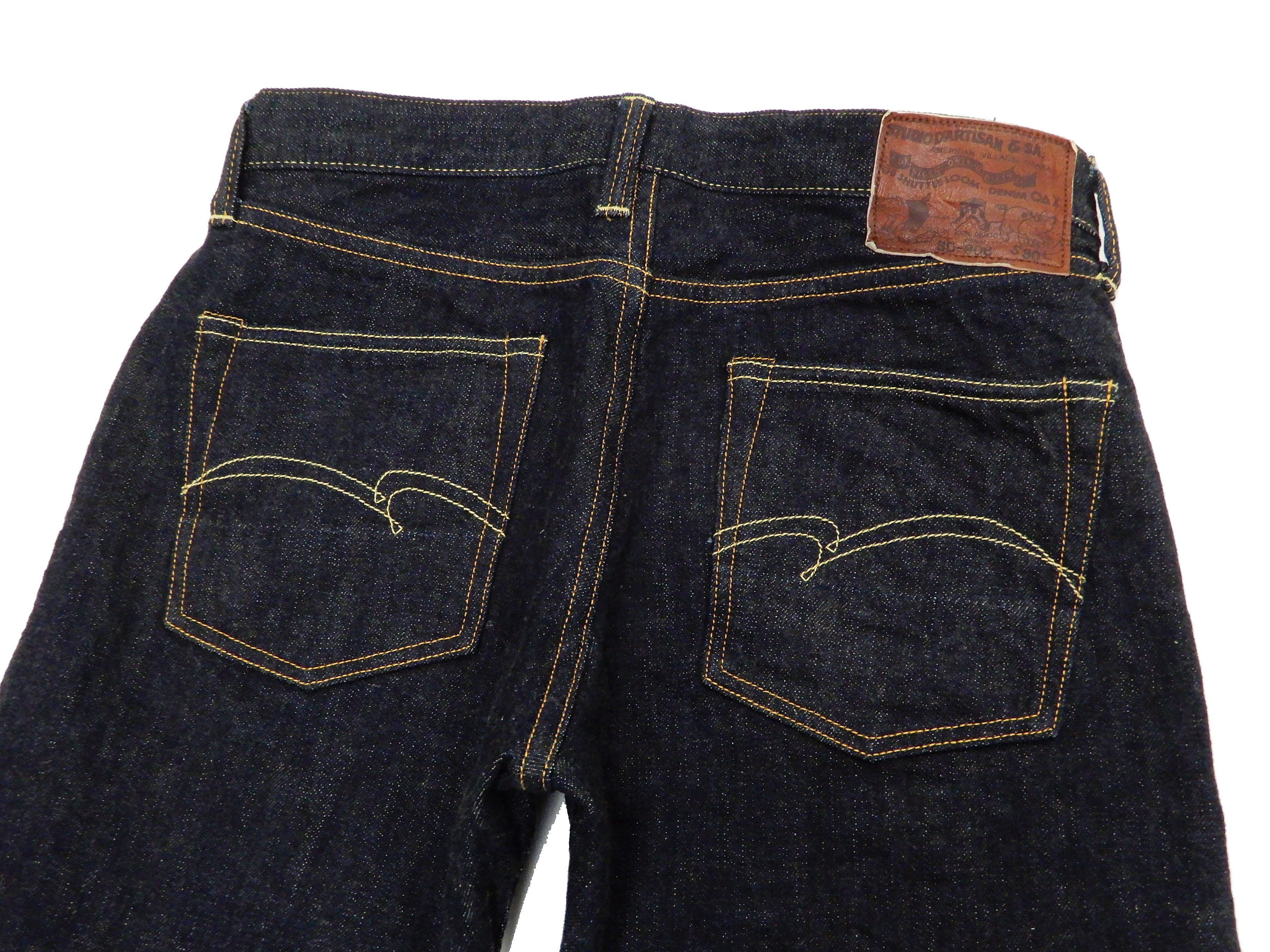 Studio D'artisan Men's Relaxed Tapered Fit G3 14oz Japanese Selvedge Denim Jeans SD 908 - Premium Raw Denim for Casual Wear & Urban Style