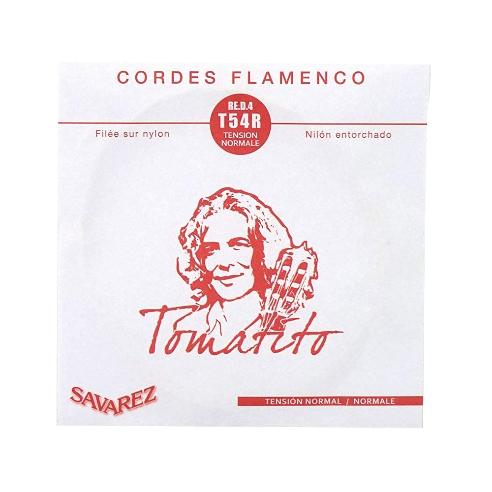 Savarez T54R Classical Guitar Strings - Polished Silver-Plated Copper, Normal Tension, Single D String (4th) - Perfect for Flamenco & Classical Guitarists - Ideal for Performances, Practice & Studio Recording (Set of 10, STSAV50-50370)