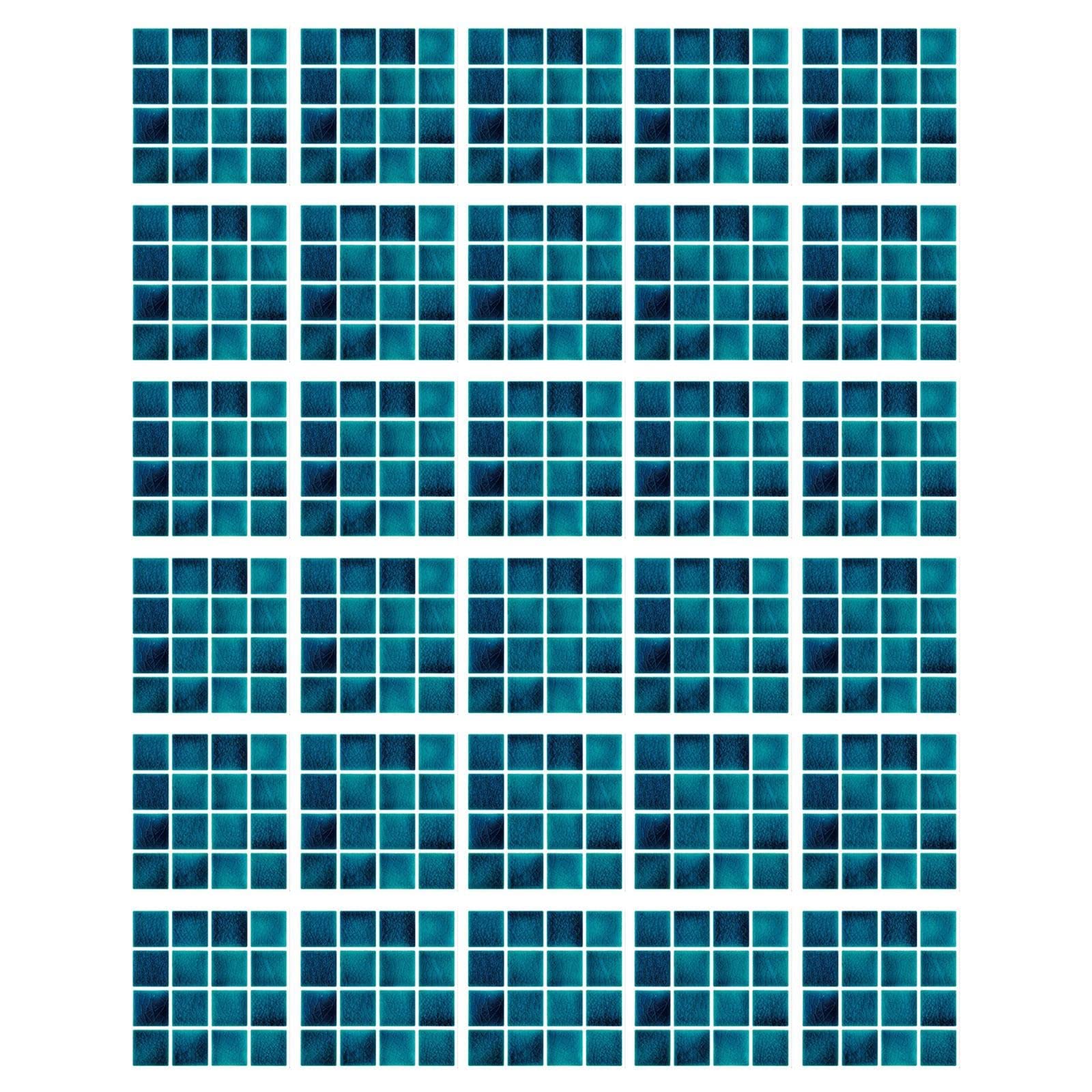 3D Mosaic Tile Stickers - DIY Floor & Wall Decorative Stickers, Bright Film Simulation Tiles for Home Decor, Music Water Bottle Stickers (Size D) - Perfect for Bedroom, Bathroom, Kitchen & Office Decoration