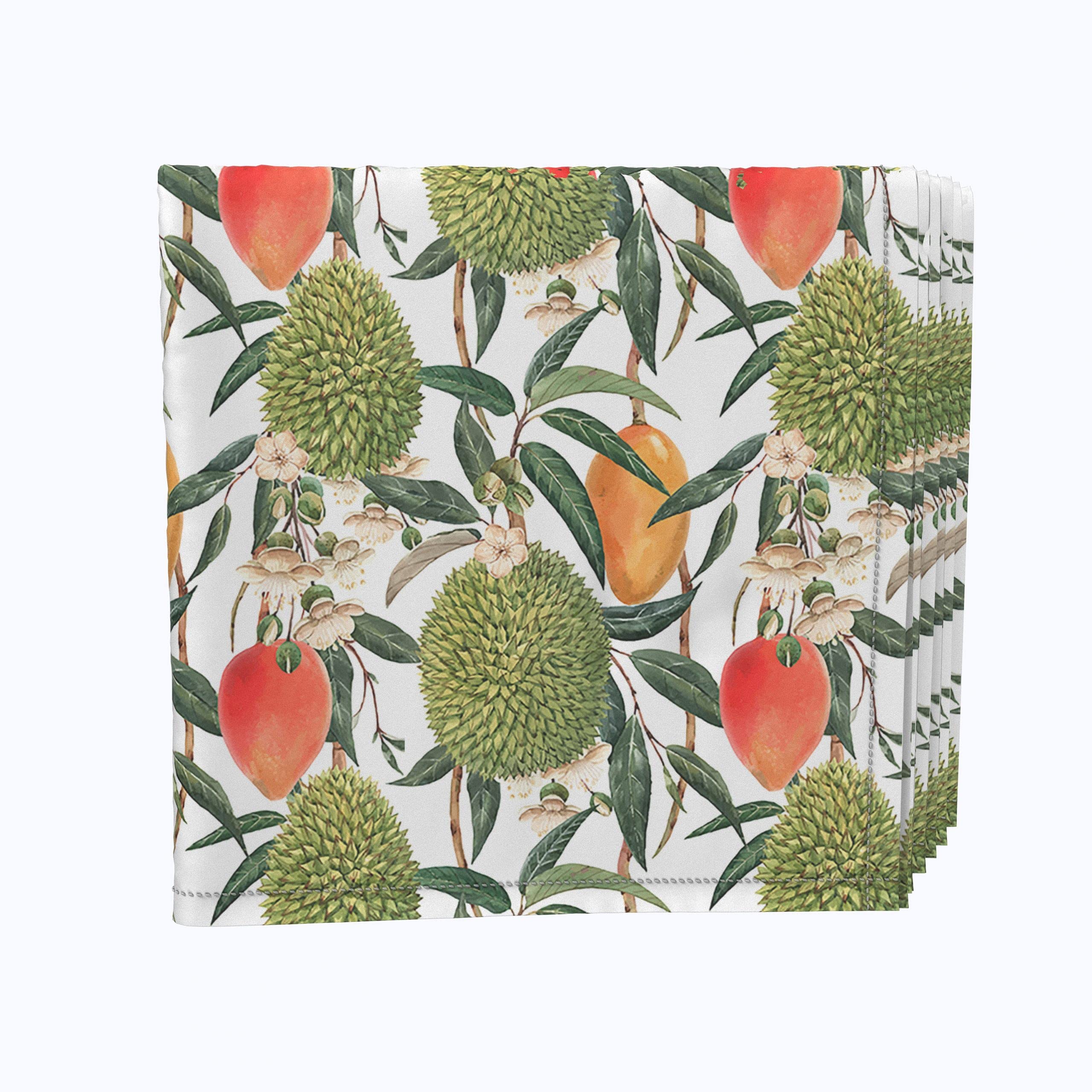 Watercolor Tropics Napkin Set - 12 Pack 18x18 Inch 100% Polyester Cloth Napkins for Dinner Parties, Weddings & Tropical Themed Events