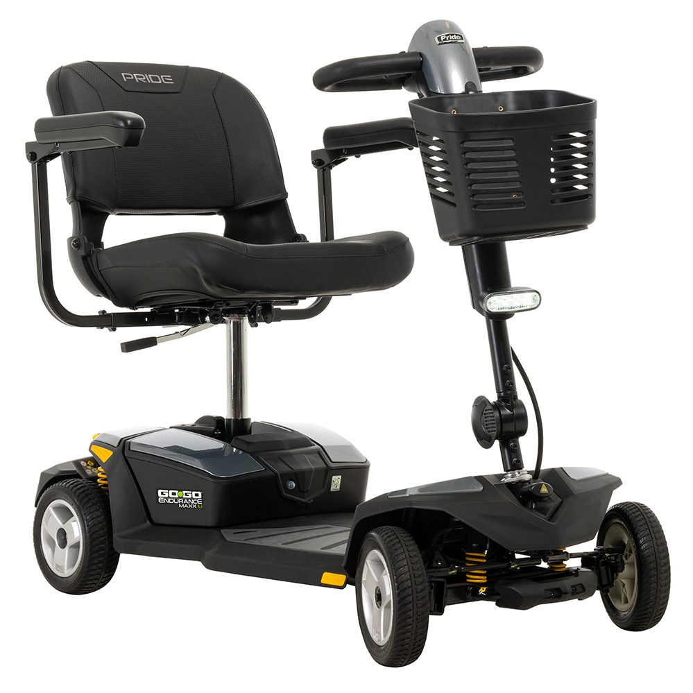 Go Go Endurance LI 4 Wheel Mobility Scooter - Lightweight & Portable for Seniors & Adults - Perfect for Shopping, Travel & Outdoor Adventures
