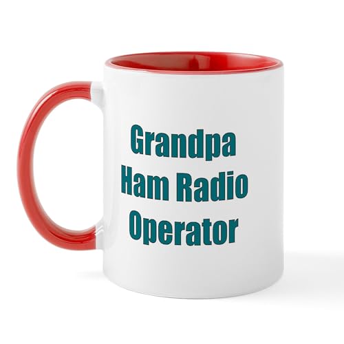 White/Red Inside - Grandpa Ham Radio Operator Mug