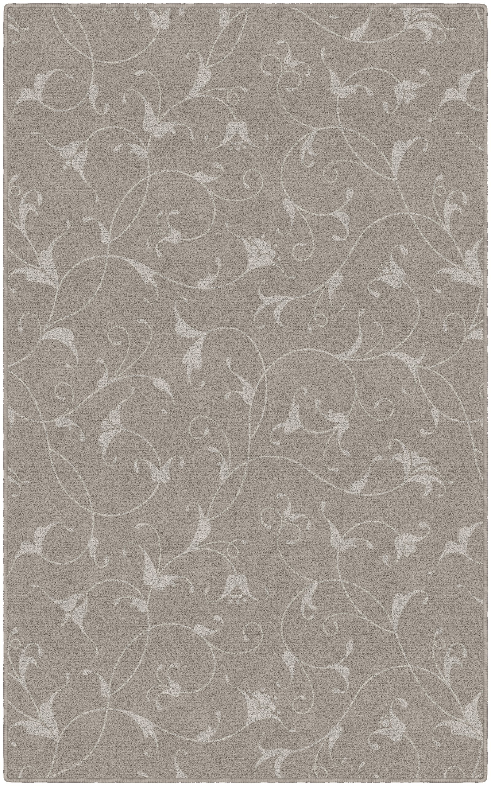 Brumlow Mills Caitlin Floral Print Area Rug 5' x 8' Beige - Soft Indoor Carpet for Living Room, Bedroom, Dining Room, Kitchen & Entryway - Home Decor Accent for Cozy Spaces & Modern Interiors
