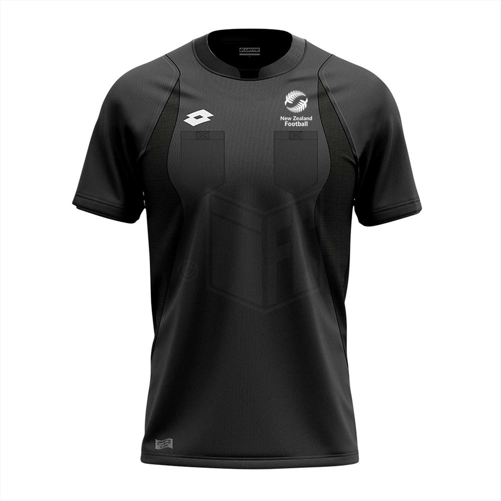 Lotto Ultra II Referees Shirt - Black - Official Soccer Referee Jersey for Games & Tournaments