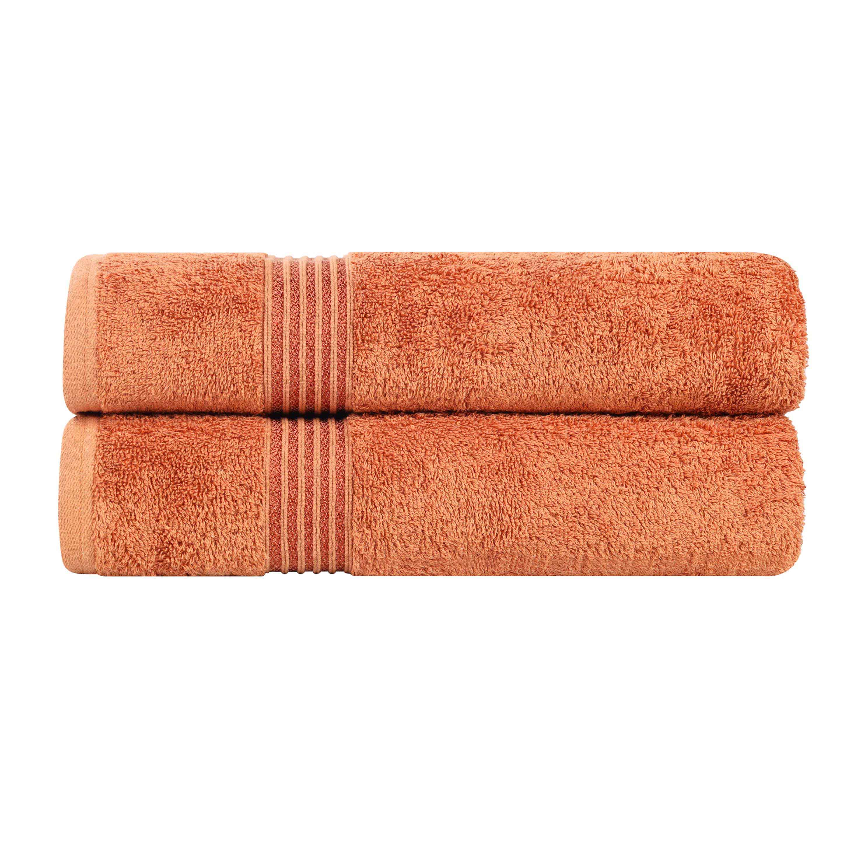 Premium Egyptian Cotton Bath Towels Set of 2 - Ultra Soft & Highly Absorbent - Luxury Bath & Spa, Beach, Gym Essentials for Home & Travel