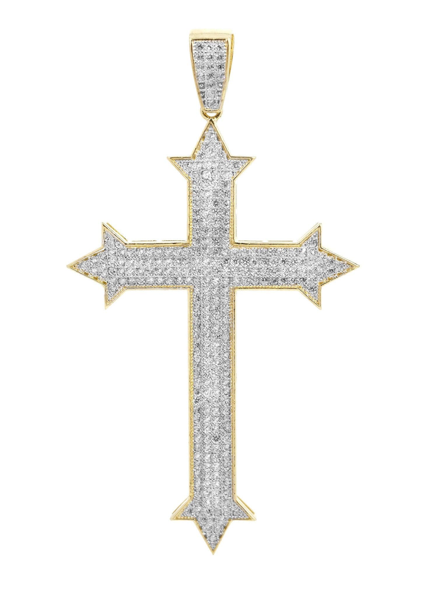 10K Gold Cross Pendant Necklace for Women & Men - 7.8 Grams Solid Gold Religious Jewelry - Perfect for Baptism, First Communion, Confirmation & Everyday Wear