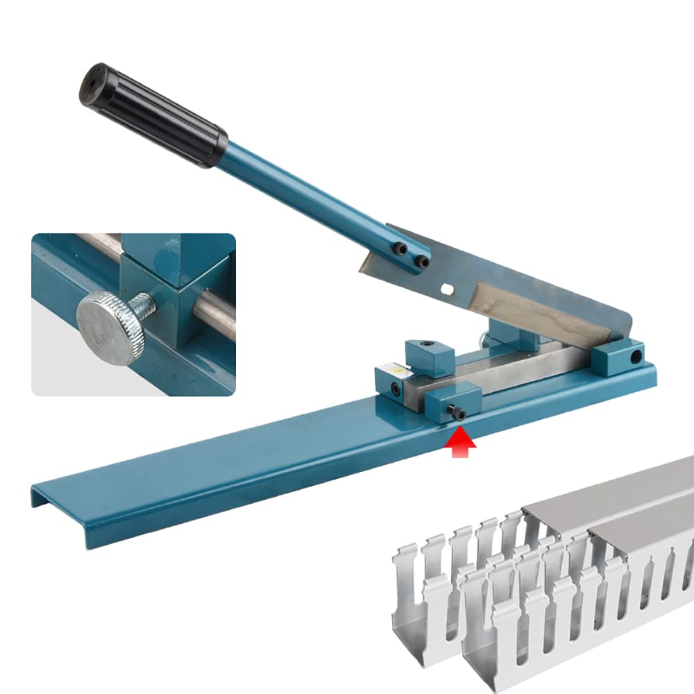 Professional PVC Trunking Cutter - Heavy Duty Manual Plastic Wiring Duct Cutter with 45° & 90° Angle Adjustment | Electrician's Special Cutting Tool (No Ruler) | Perfect for Cable Management, Electrical Installations & DIY Projects