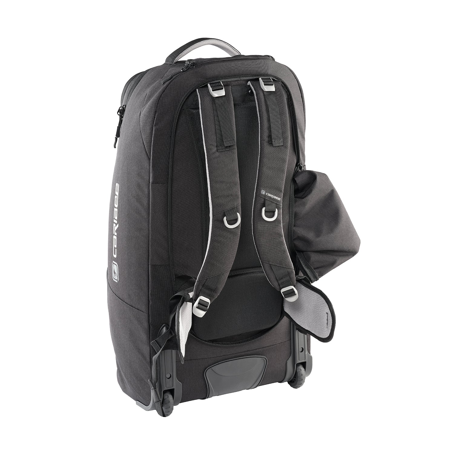 Caribee Adventure 70L Duffle Bag with Backpack Straps - Black - Perfect for Travel, Camping & Outdoor Adventures