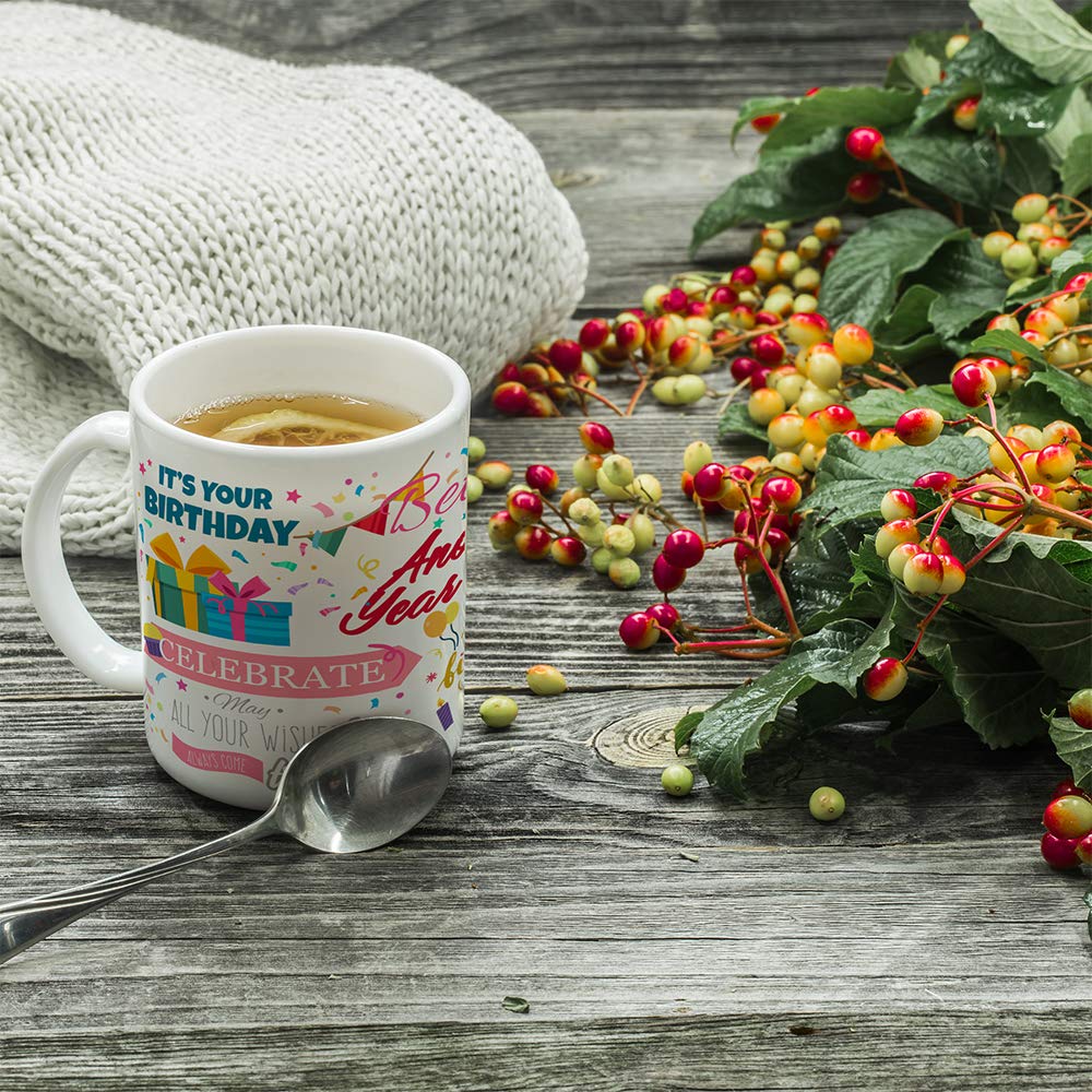 Red Horse Designs 11 oz Birthday Mug - Perfect for Coffee, Tea & Celebrations - Unique Gift for Birthdays & Special Occasions