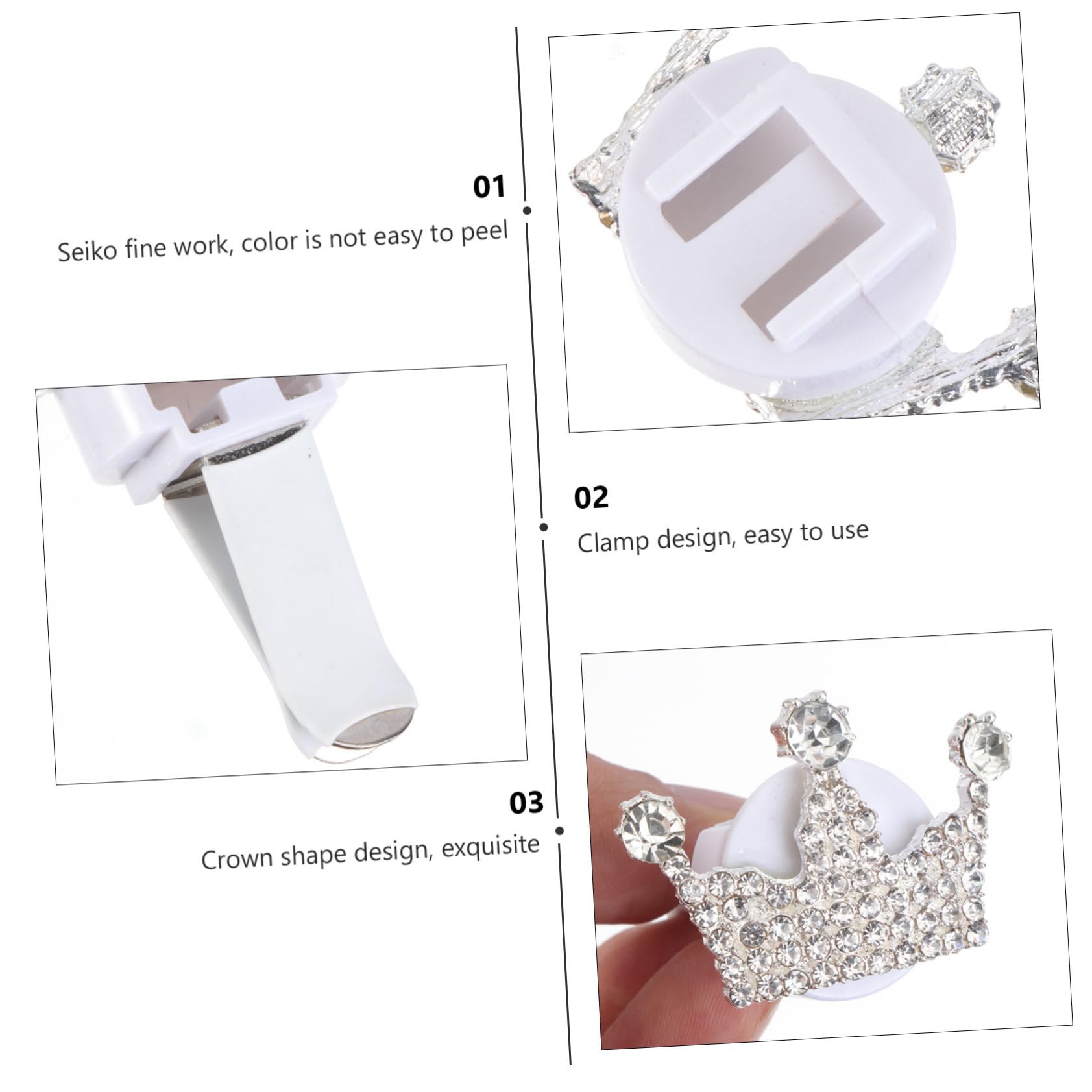 Vaguelly 1pc Crystal Car Perfume Clip - Essential Oil Diffuser for Car Vents & Air Conditioner - Aromatherapy Air Freshener for Home, Office & Travel