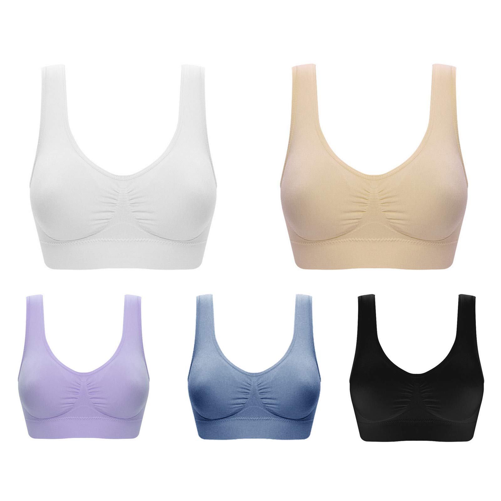 Wirefree High Impact Sports Bra for Women - Yoga & Running Workout Top