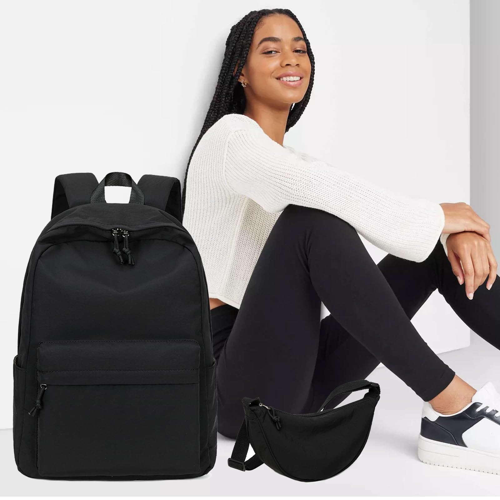 Bluboon Durable School Backpack for Kids & Teens - Lightweight Laptop Bookbag for Girls, Women - Perfect for School, College, Travel & Work Commute