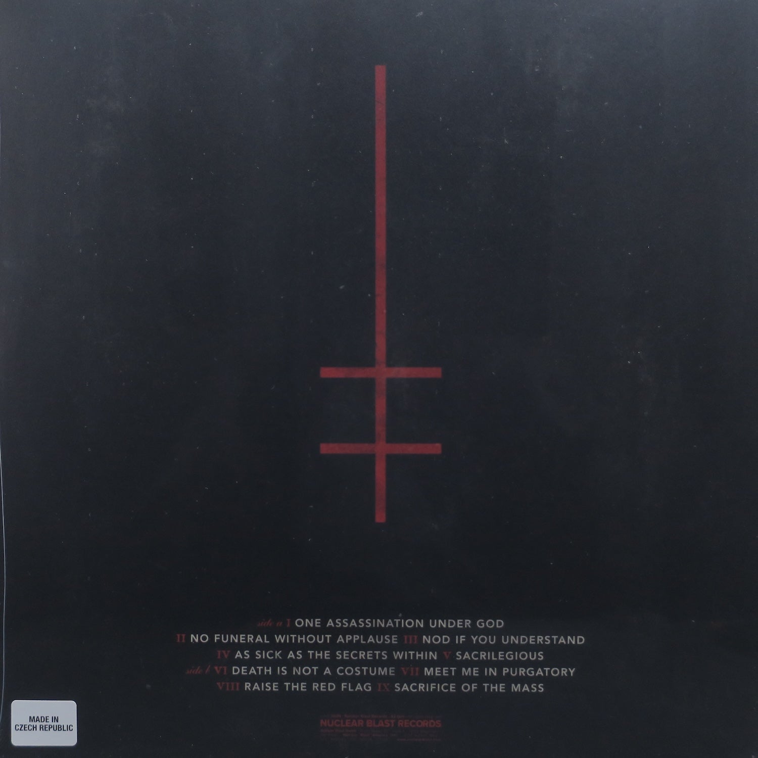 Marilyn Manson 'One Assassination Under God Chapter 1' Limited Edition Red Vinyl LP Record - Perfect for Music Collectors & Gothic Rock Fans
