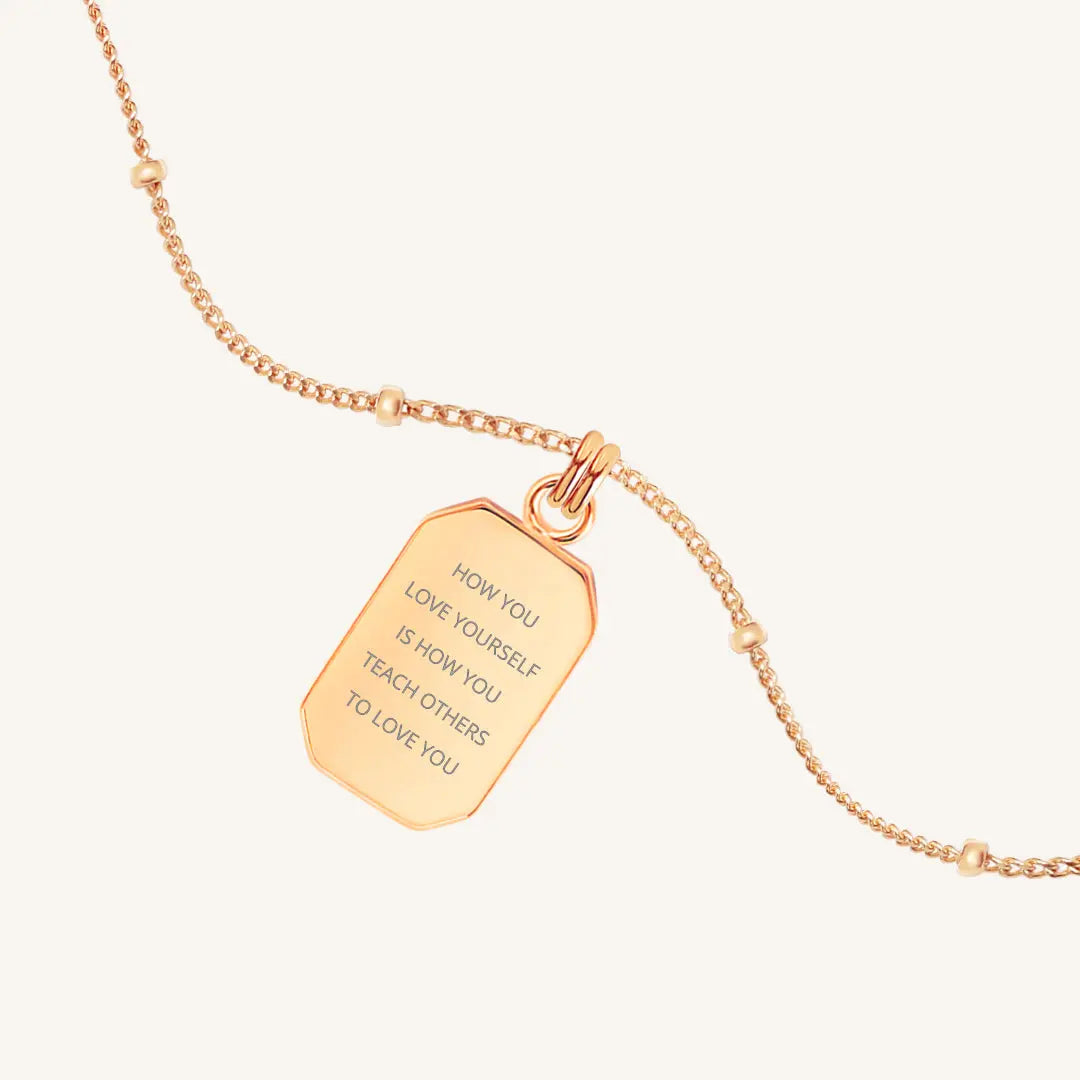 Etch Empower Necklace - Personalized Inspirational Jewelry for Women, Motivational Gift for Her - Perfect for Daily Wear, Special Occasions & Self-Empowerment