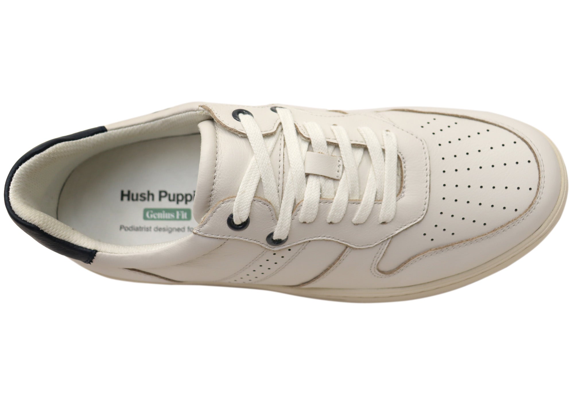 Hush Puppies Men's Comfortable Leather Lace-Up Oxford Shoes for Work, Casual & Walking - Breathable & Supportive Footwear for All-Day Wear