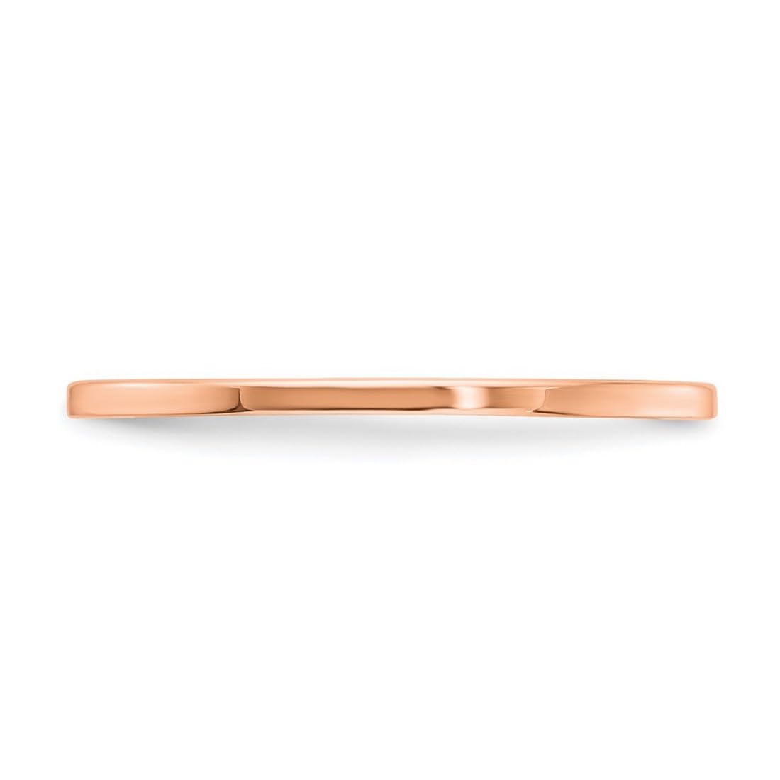 10K Gold Flat Stackable Band Ring for Women - Wedding, Anniversary, Promise Ring in Rose Gold, White Gold, Yellow Gold - 1.2mm Thin Comfort Fit - Size 4-10 | Perfect for Everyday Wear, Stacking & Special Occasions