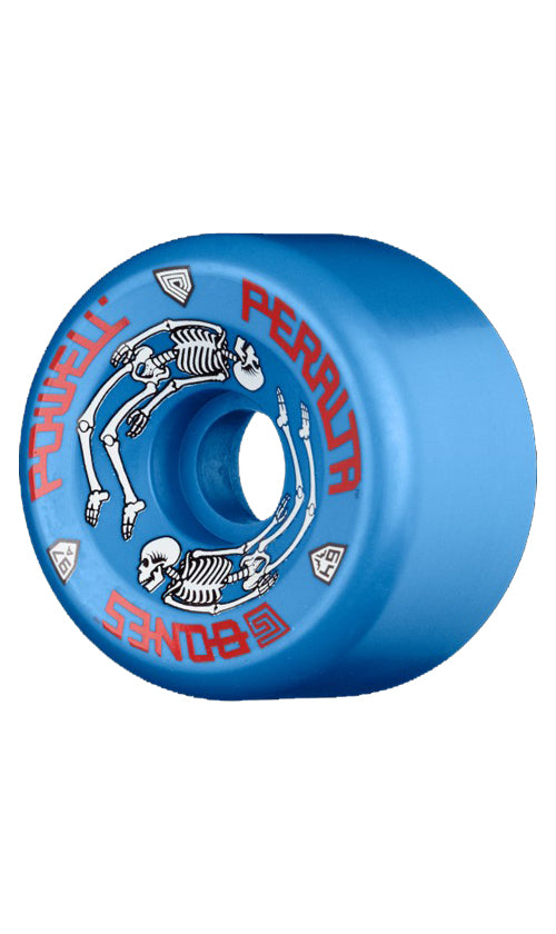 Powell Peralta G Bones Skateboard Wheels 64mm Blue - High Performance for Street & Park Skating