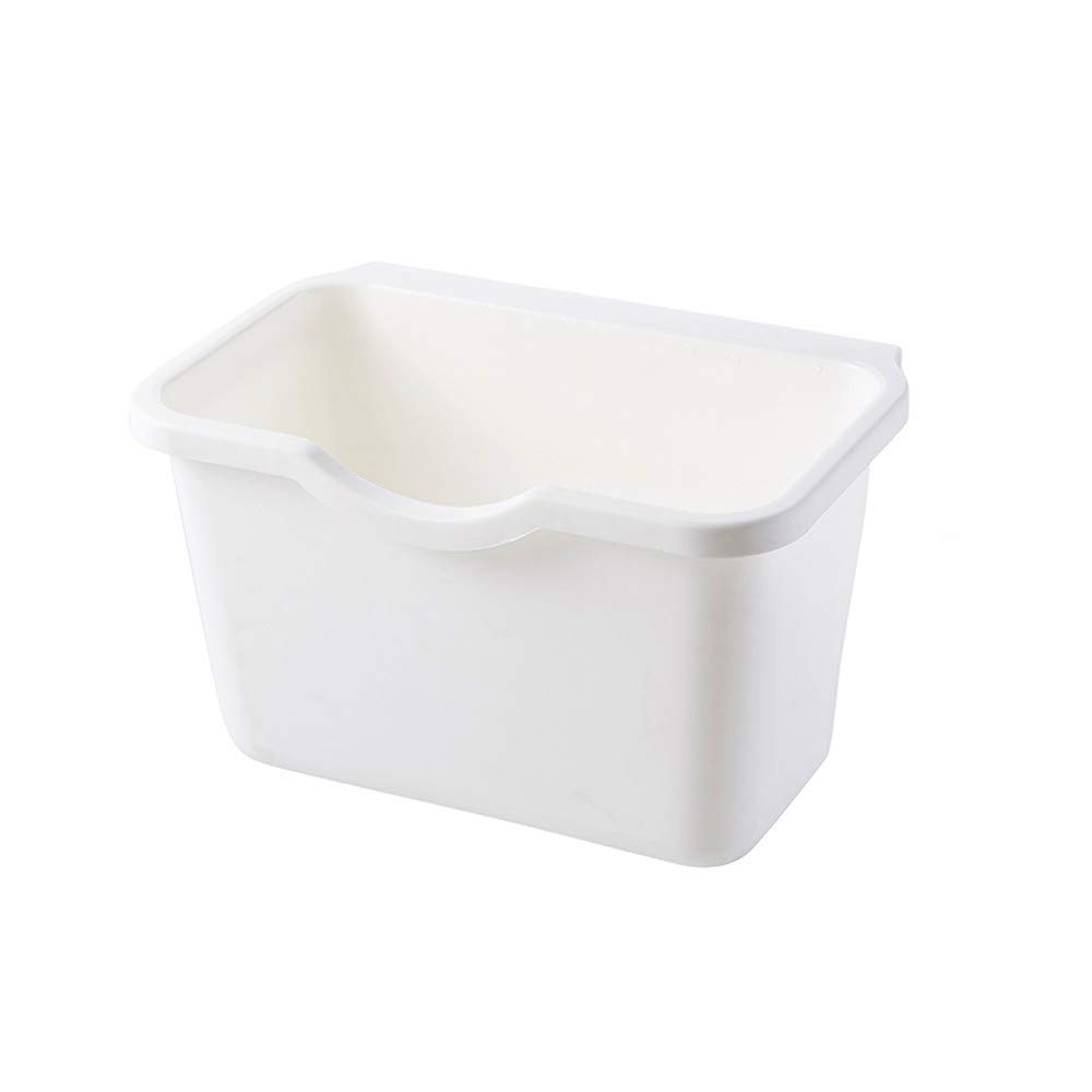 Selomore Hanging Trash Can for Kitchen Cabinet Door - Under Sink Garbage Bin with Lid, Compact Rubbish Container for Small Spaces - Perfect for Kitchen, Bathroom, RV & Office Use