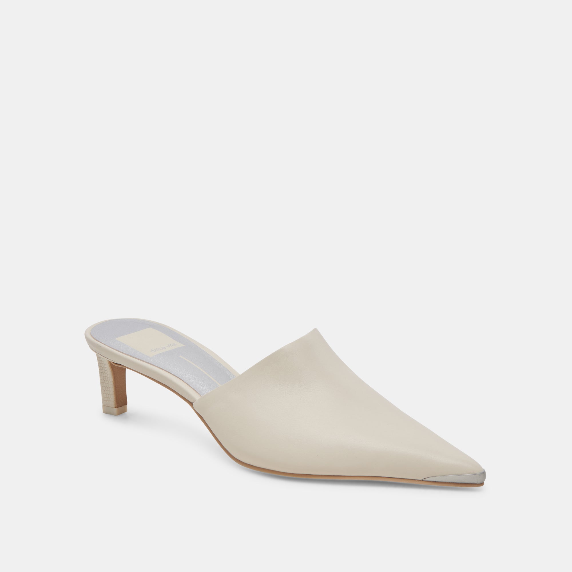Luxury LEXY Ivory Leather High Heels for Women - Elegant Dress Shoes for Parties, Weddings & Special Occasions