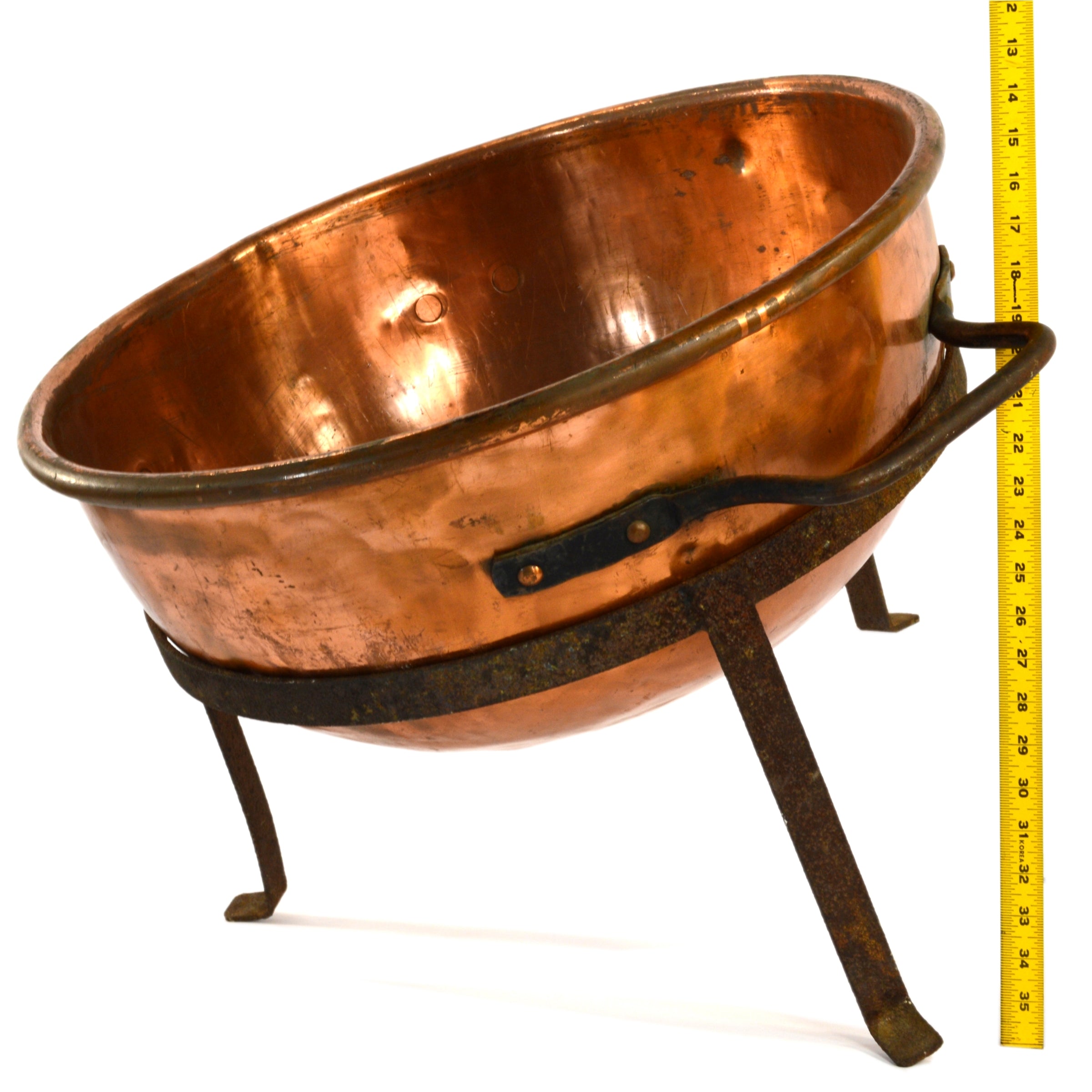 Vintage Copper Apple Butter Candy Kettle 24