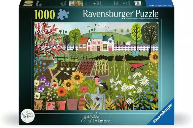 1000-Piece Garden Allotment Jigsaw Puzzle for Adults - Challenging Landscape Puzzle for Relaxation & Home Decor