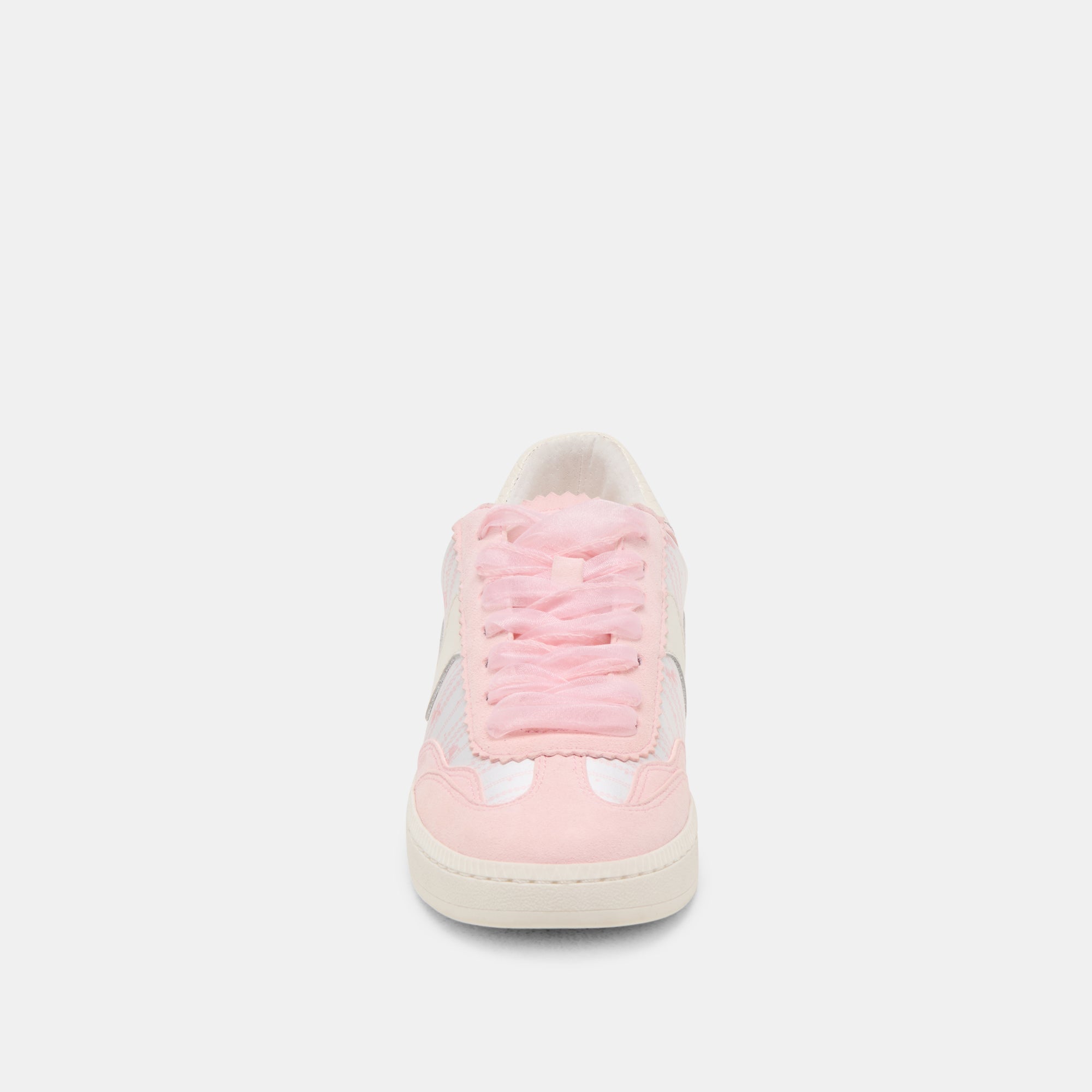 Byrdie Golf Sneakers for Women - Pink Floral Nylon Athletic Shoes | Comfortable Walking & Golf Shoes for Casual Wear & Sports
