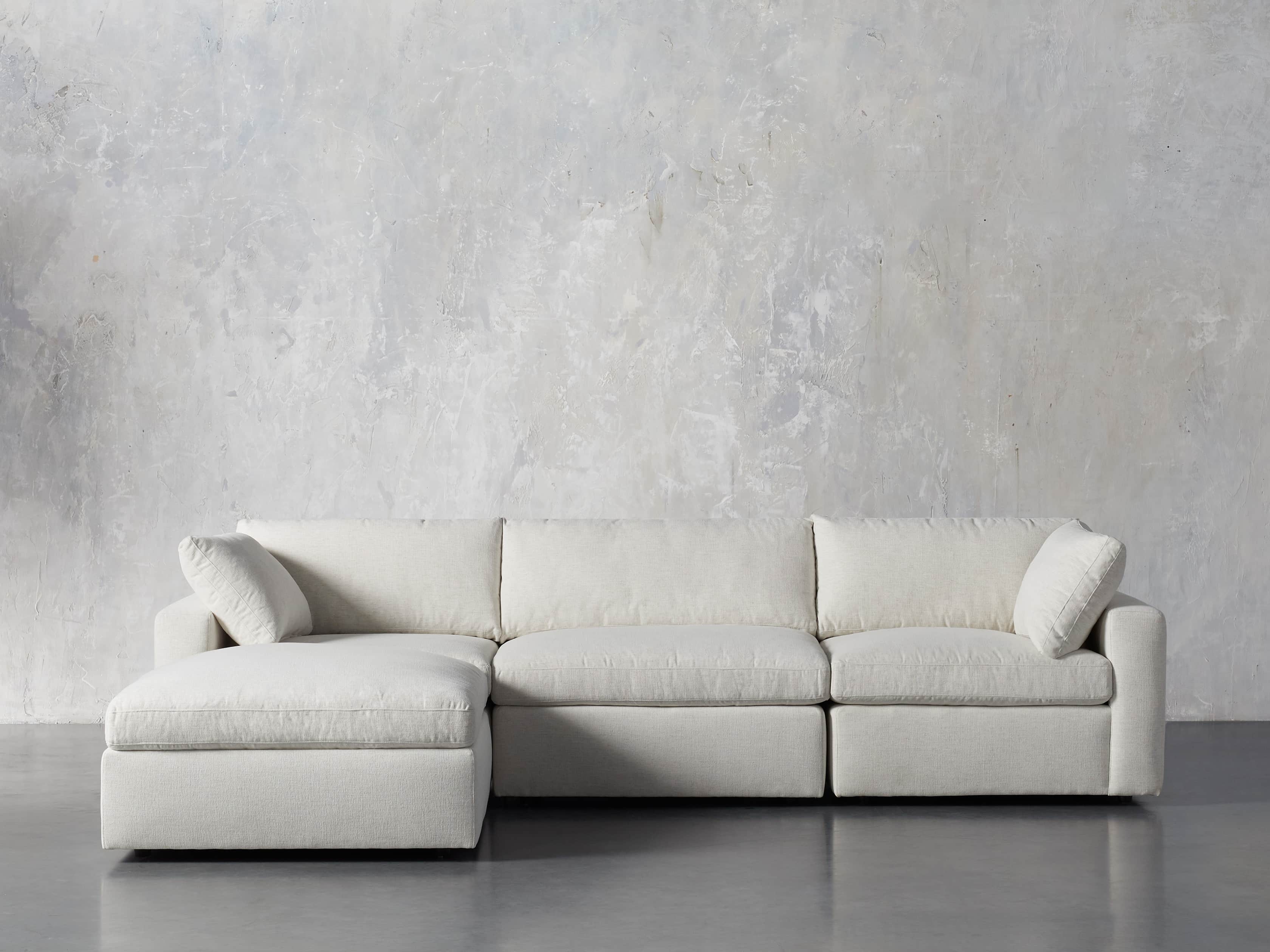 Beale 4-Piece Sectional Sofa Set with Reversible Chaise - Modern L-Shaped Couch for Living Room, Family Room & Apartment