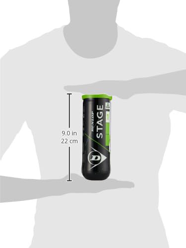 DUNLOP Tennis Balls - High Visibility Green for Outdoor & Indoor Play - Premium Tennis Balls for Training, Matches, and Recreational Use