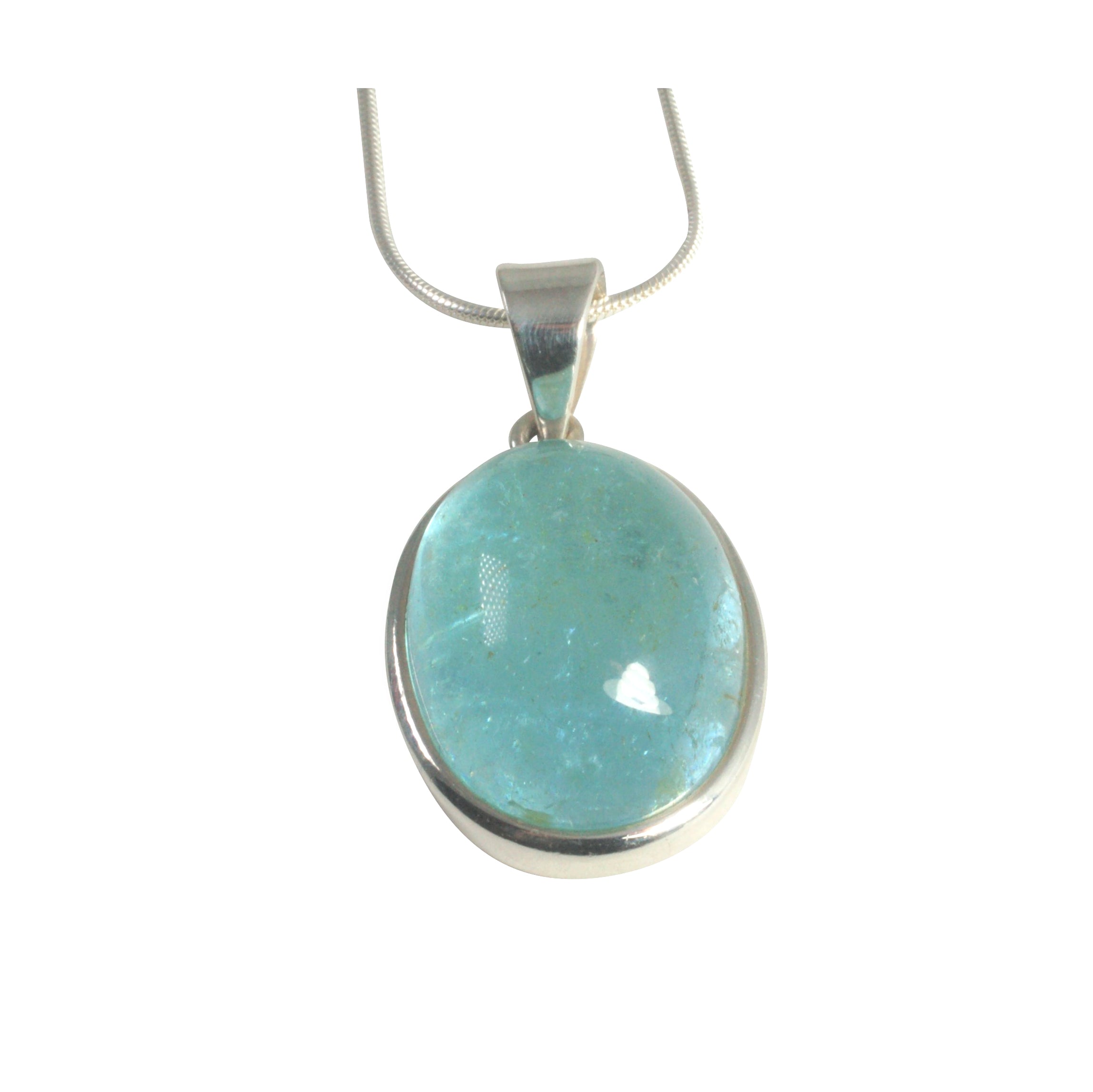 Blue Topaz Silver Pendant Necklace - Sterling Silver Gemstone Jewelry for Women - Perfect for Gifts, Parties & Everyday Wear