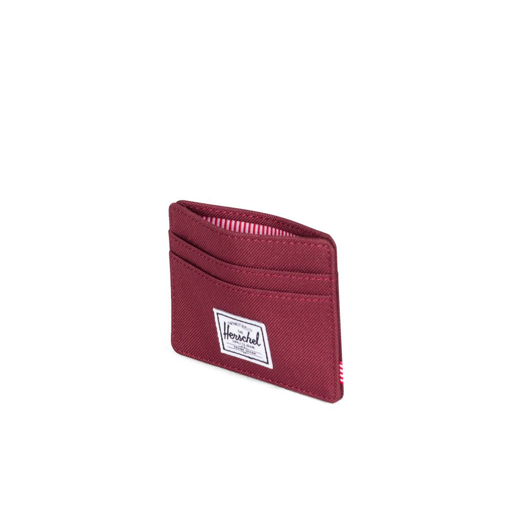 Herschel Charlie Wallet for Men & Women - Slim RFID Blocking Bifold Wallet in Windsor Wine | Perfect for Travel, Work & Everyday Use