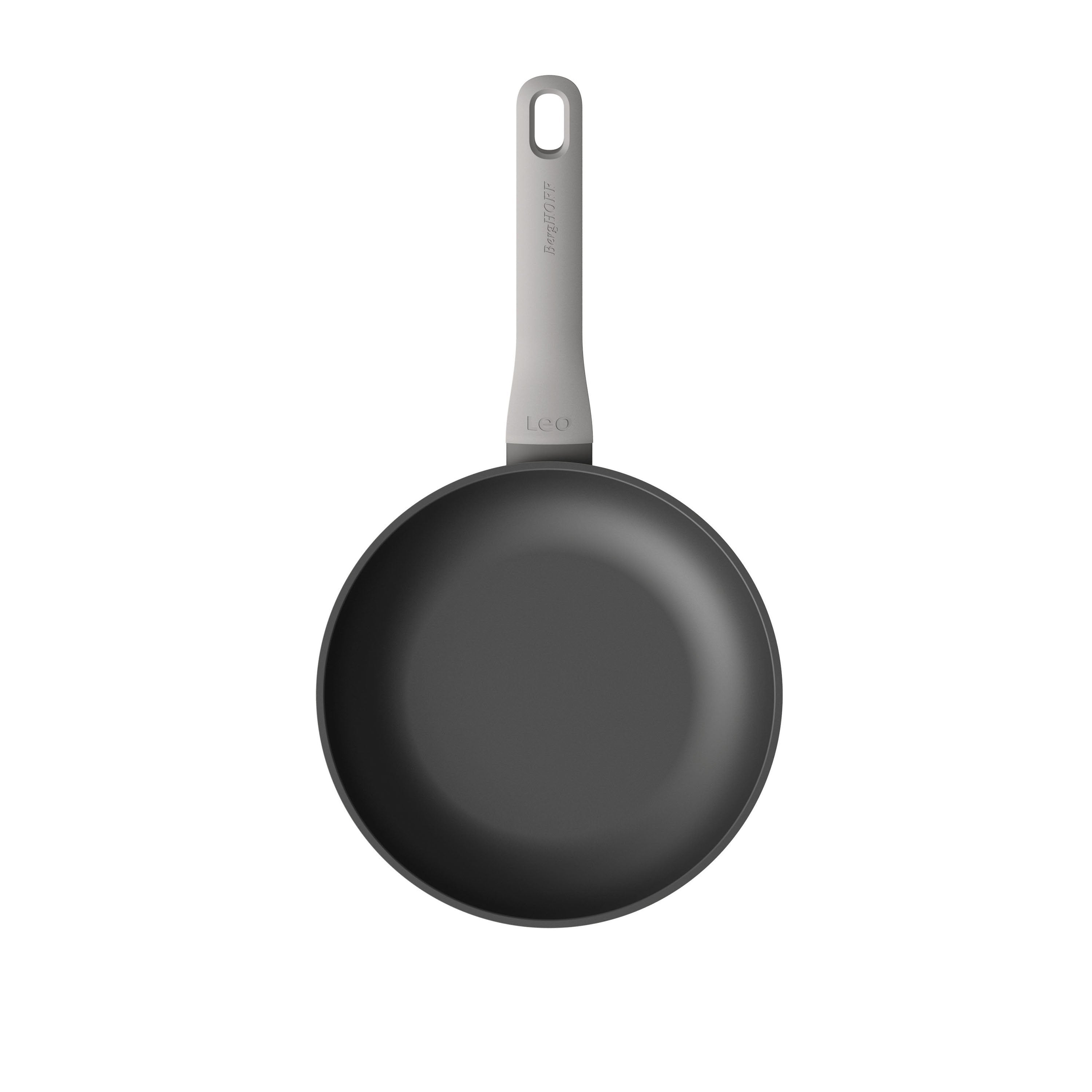 BergHOFF Leo Non-Stick Frying Pan - 10-Inch Grey Skillet for Eggs, Pancakes & Stir Fry | PFOA-Free Ceramic Coating | Oven & Dishwasher Safe | Perfect for Home Cooking & Professional Kitchens