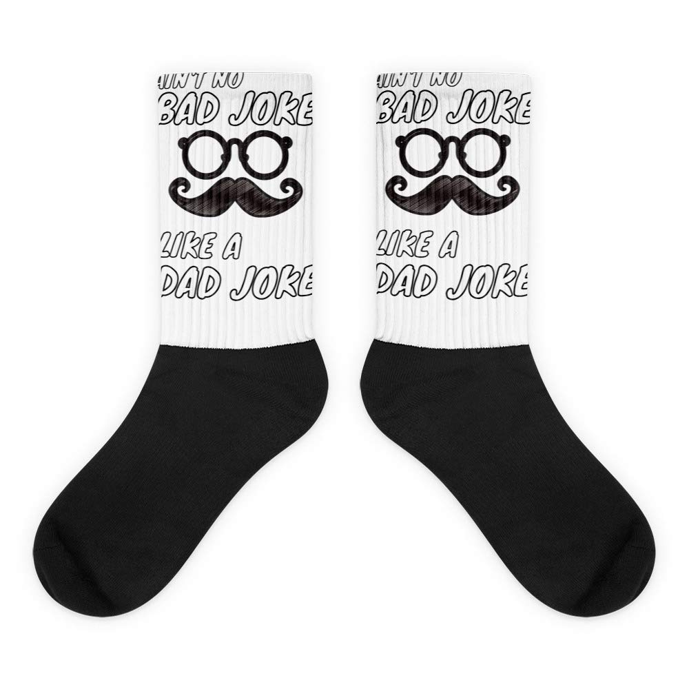Funny Dad Jokes Socks for Men - Novelty Crew Socks with Humorous Prints - Perfect for Gifts, Parties & Casual Wear