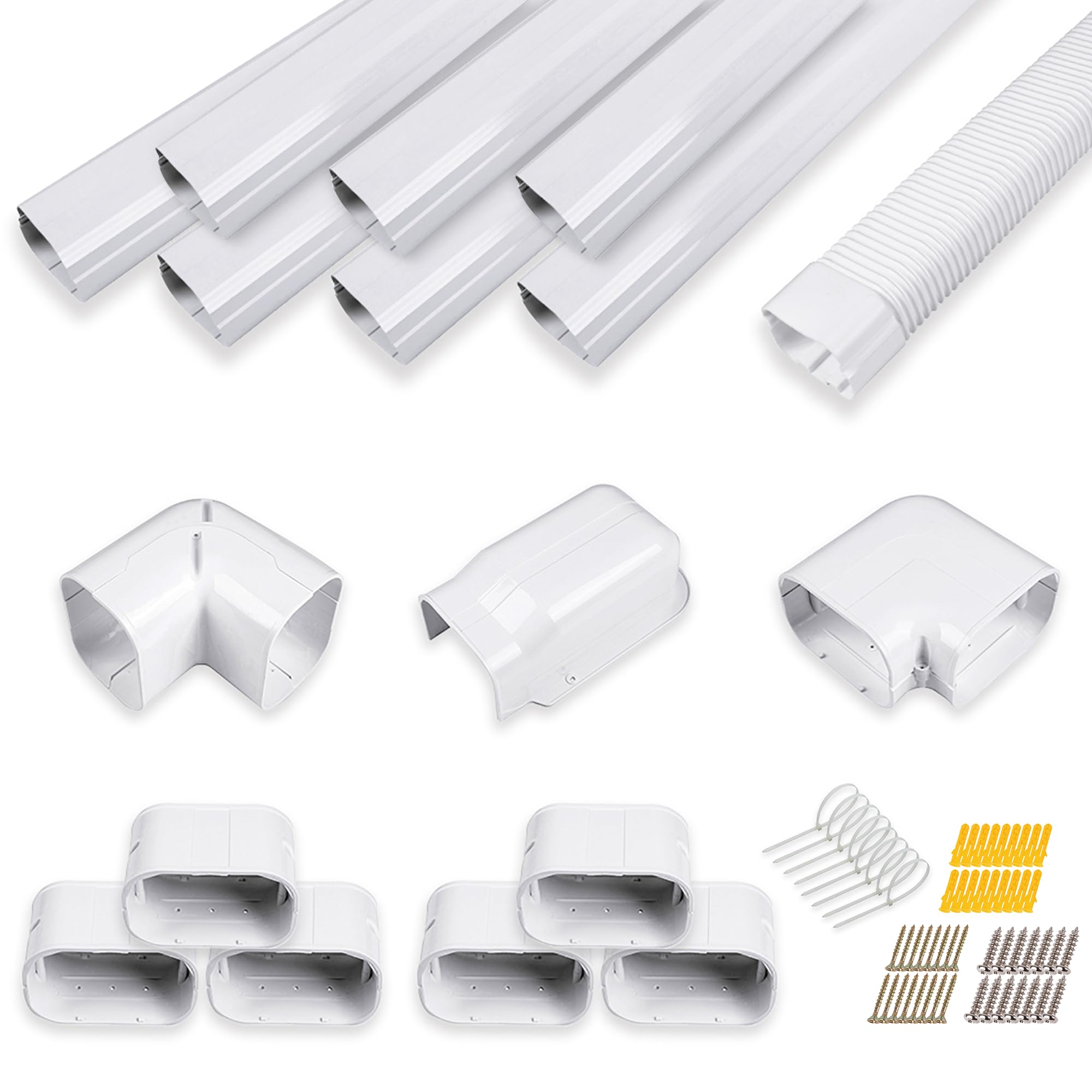 LyPrem 25Ft Mini Split Line Set Cover Kit - 4