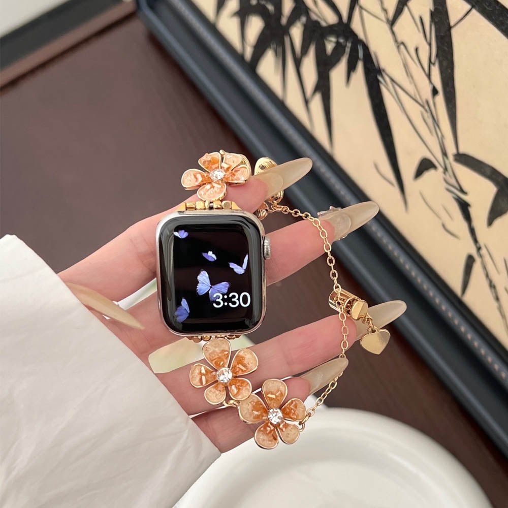 Gold with Orange Rose