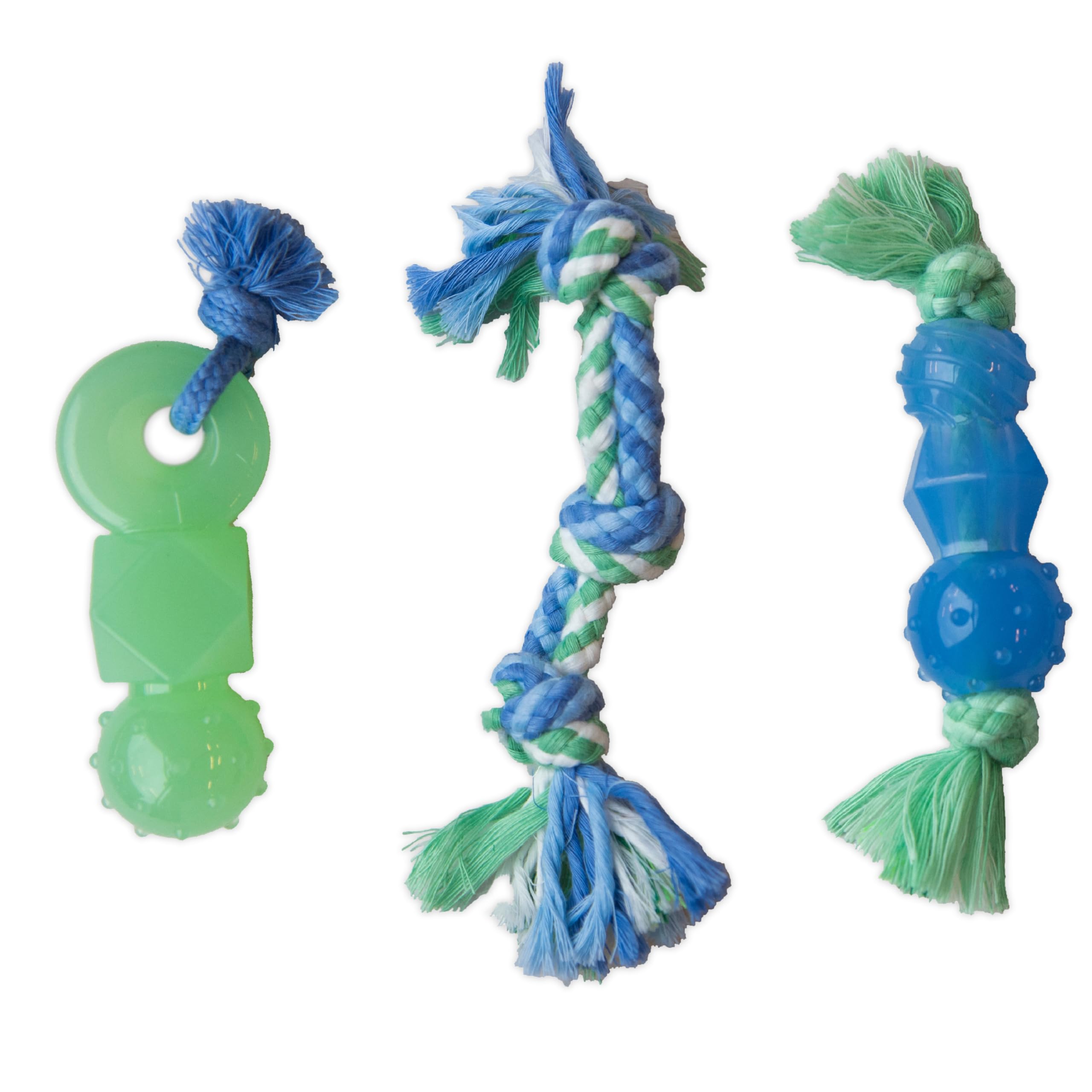Outward Hound Mini Dentachew Dental Dog Chew Toy for Small Dogs & Puppies - 3 Pack | Promotes Oral Health & Clean Teeth - Perfect for Teething, Training, and Playtime at Home or Outdoors