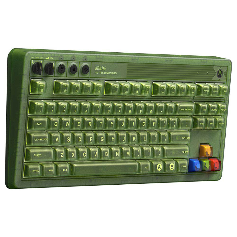 8BitDo Retro 87 Mechanical Keyboard for Xbox - Wireless Bluetooth Gaming Keyboard with RGB Backlit, N-Key Rollover - Perfect for Xbox Gaming & PC Typing