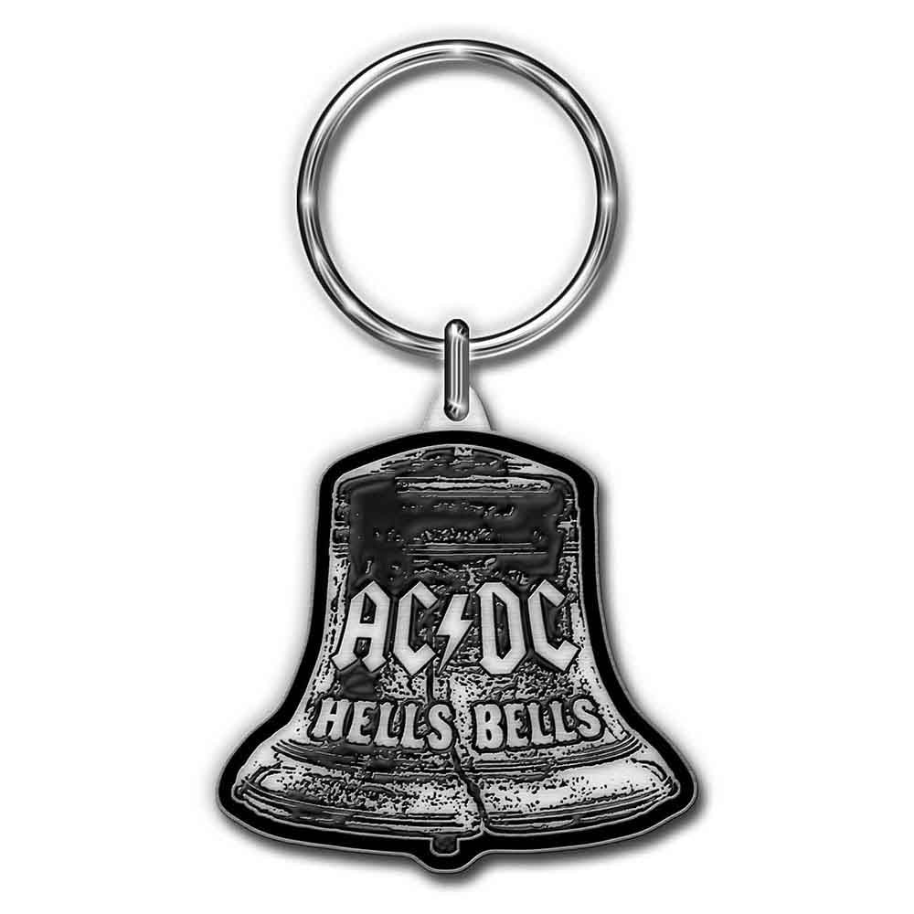 Premium AC/DC Hells Bells Cast Metal Keychain - Heavy Duty Rock Band Merchandise for Fans, Gifts & Everyday Carry (Key Rings, Backpacks, Guitar Cases)