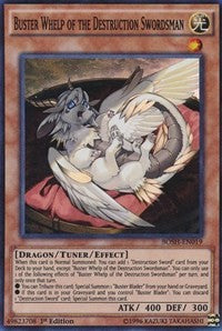 Buster Whelp of the Destruction Swordsman - Yu-Gi-Oh! Trading Card (BOSH-EN019) | Rare Collectible Card for Deck Building & Competitive Play