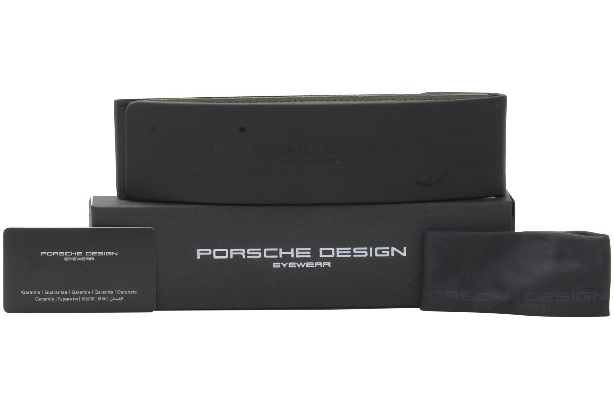 Porsche Design P8813 B Premium Reading Glasses - Dark Gunmetal Frame, Anti-Glare Lenses for Men & Women | Perfect for Office, Reading & Computer Use