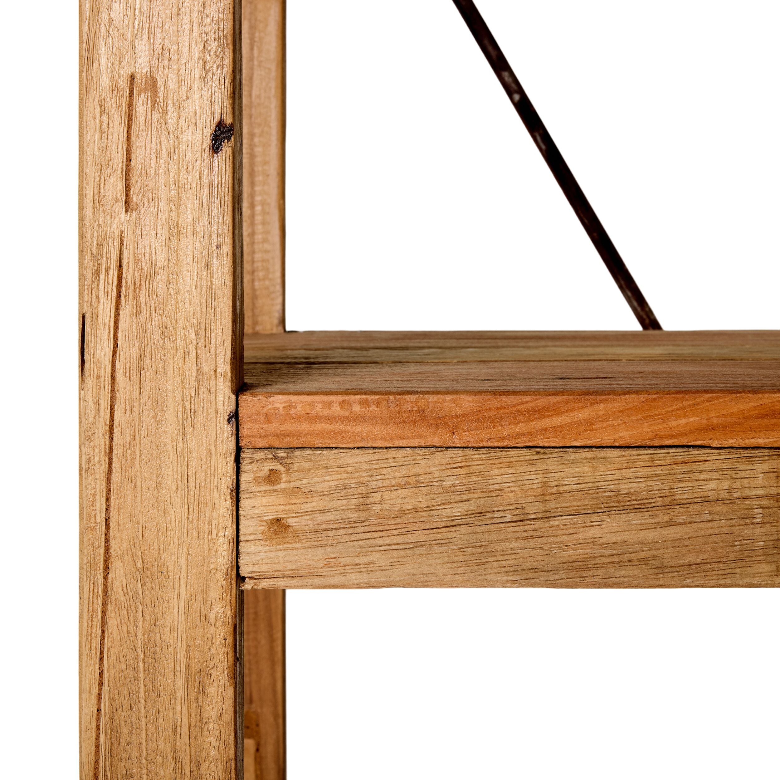 Reclaimed Wood Barndo Bookcase - 90 x 200 x 39cm Rustic Bookshelf for Living Room, Home Office & Farmhouse Decor
