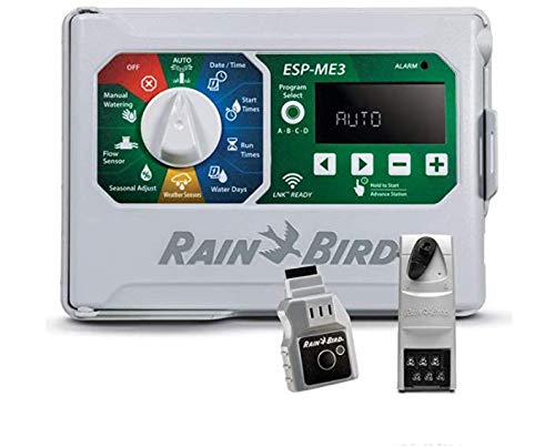 Rain Bird ESPME3 Smart WiFi Sprinkler Timer Controller for Indoor & Outdoor Lawn Irrigation - Compatible with Alexa & Google Home - Perfect for Automated Watering of Gardens, Lawns & Landscapes