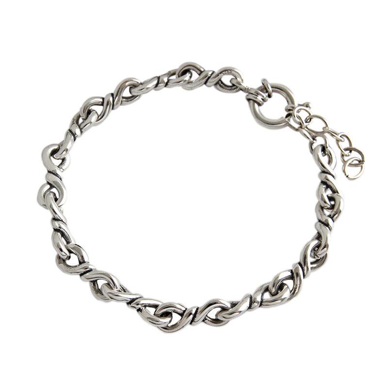 Custom Vintage Women's Sterling Silver Bracelet - Elegant Adjustable Charm Bangle for Everyday Wear & Special Occasions